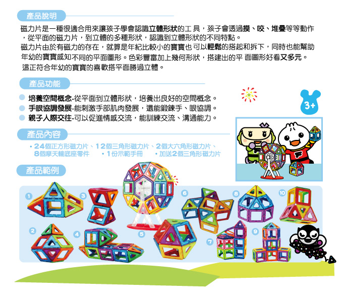 百變摩天輪：FOOD超人創意磁力片